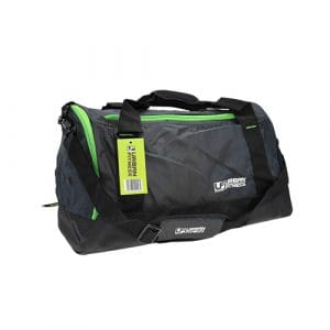 Urban Fitness Small Holdall Bag: Charcoal Black/Green