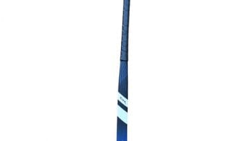 Uwin CV-X Fiberglass Hockey Stick: Black/Aegean - 28"