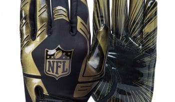 Wilson NFL Stretch Fit Receivers Gloves - Black/Gold