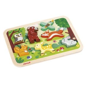 Wood 7 Pieces Children's Wooden Jigsaw Puzzle