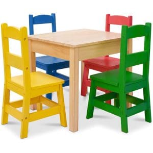 Wooden Table & 4 Chairs