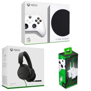 Xbox Series S Bundle with Headset and Battery Pack