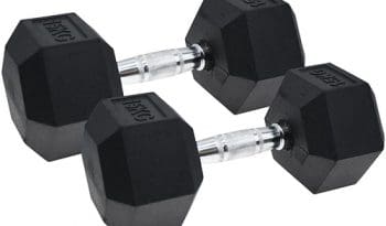 Cougar Thor Hex Dumbbells - Rubber Coated (Pair) - 2 x 12.5kg