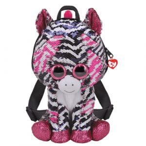 Zoey Zebra Back Pack - Sequined