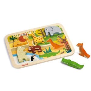 Zoo 7 Pieces Children's Wooden Jigsaw Puzzle