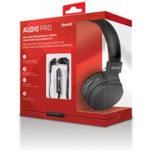iSound Audio Pro Headphone Kit - Black/Red