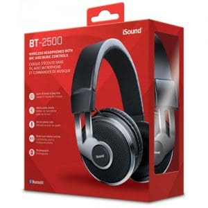 iSound Bluetooth BT-2500 Headphone - Black/Silver