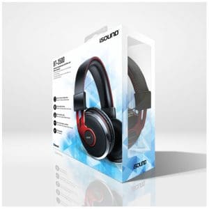iSound Bluetooth BT-3500 Headphone - Black/Red
