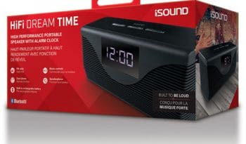 iSound Bluetooth HIFI Dream Time Clock Radio - Black
