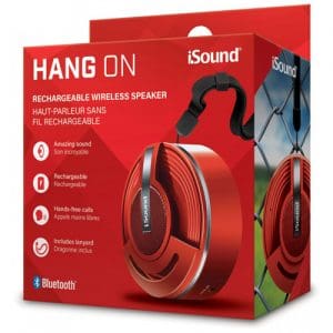 iSound Bluetooth Hang On Speaker - Red