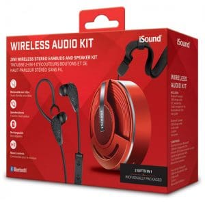 iSound Bluetooth Wireless Audio Kit - Red