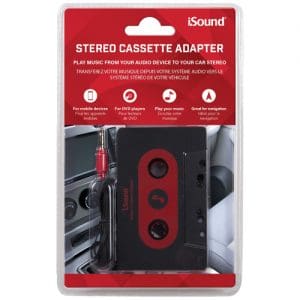 iSound Car Stereo Cassette Adapter - Black