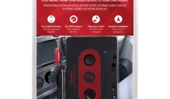 iSound Car Stereo Cassette Adapter - Black
