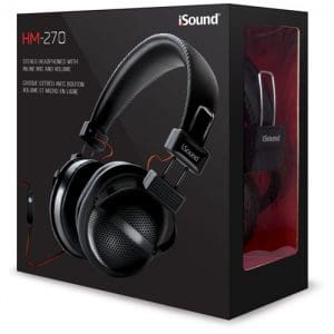 iSound HM-270 Wired Headphone - Black