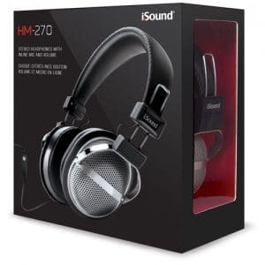 iSound HM-270 Wired Headphone - Black/Silver
