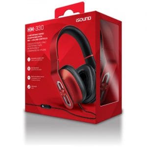 iSound HM-330 Wired Headphone - Red